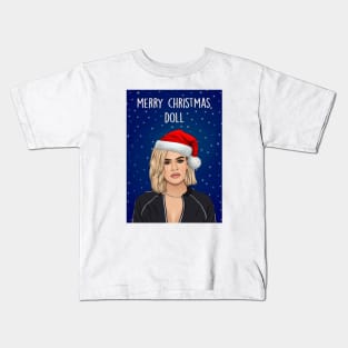 Merry Christmas doll Khloe K Kids T-Shirt